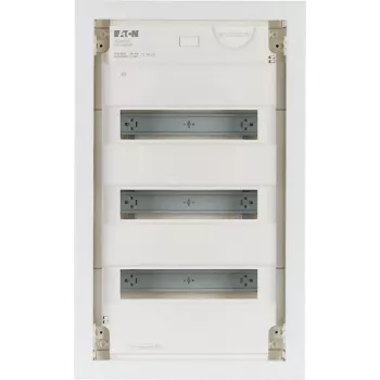 Eaton KLV-36HWP-F Επιτοίχιος πίνακας διανομής, 3 σειρές, 36 μονάδες, διαφανής πόρτα, λευκό 178810