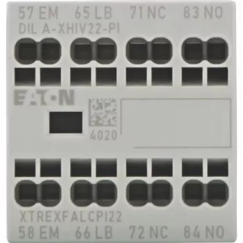 EATON DILA-XHIV22-PI Μπλοκ βοηθητικών επαφών, 4πολικό, 2NO+2NC, 16 A, πλευρική τοποθέτηση 199322