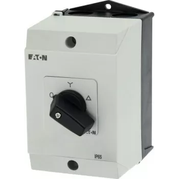 Eaton T0-4-8410/I1 3πολικός διακόπτης μοχλού ON-OFF, 20 A, μπροστινή τοποθέτηση, μαύρο/λευκό 207140