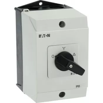 Eaton T0-4-8410/I1 3πολικός διακόπτης μοχλού ON-OFF, 20 A, μπροστινή τοποθέτηση, μαύρο/λευκό 207140