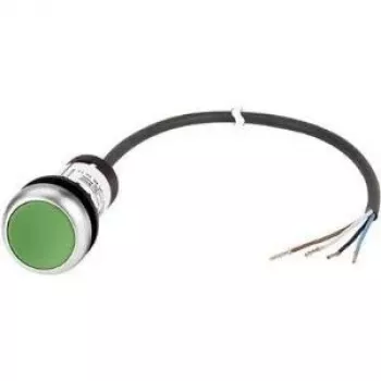 Eaton RMQ-Titan C22 Επίπεδος διακόπτης πίεσης, Πράσινος, 1 κλειστή επαφή, Βιδωτοί ακροδέκτες, Συναρμολόγηση 22,5 mm 185670