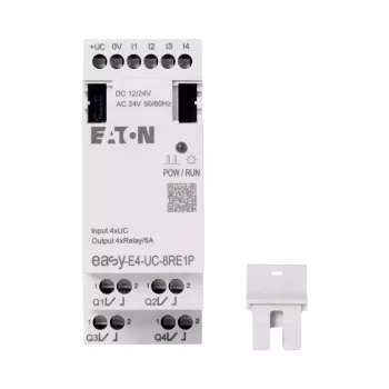 Eaton EASY-E4-UC-8RE1P Μονάδα επέκτασης, 8 έξοδοι ρελέ, 12/24 V DC, 24 V AC, Ράγα DIN 197510