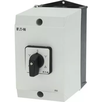 Eaton 207537 3-πολικός περιστροφικός διακόπτης, 20 A, 690 V, Επιτοίχια τοποθέτηση, Μαύρο/Λευκό
