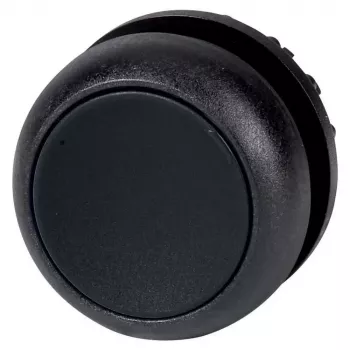 Eaton M22S-D-S μπουτόν ενεργοποιητής, επίπεδο, μαύρο, πλαστικός δακτύλιος, 22,5 mm 216591S
