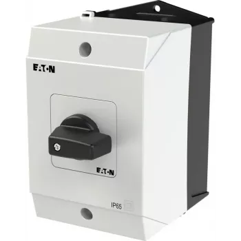 Eaton T0-3-8228/I1 3-πολικός διακόπτης ON-OFF 20A 690V AC, μαύρη λαβή/λευκή πρόσοψη 207125