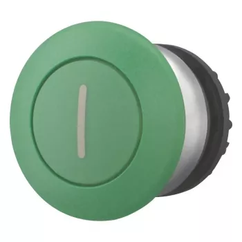 Eaton M22-DRP-G-X1 Green Latching Pushbutton Actuator, 22.5 mm, Front Panel Mount 216753
