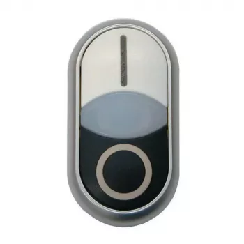Eaton M22S-DDL-W διπλός ενεργοποιητής μπουτόν, φωτιζόμενος, λευκό 216707