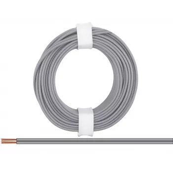 Donau Elektronik 218-99 λεπτό καλώδιο 2 x 0,14 mm² γκρι 5 m