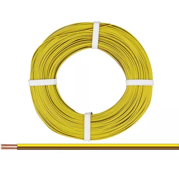 Donau Elektronik 218-38-25 λεπτό καλώδιο 2 x 0,14 mm² καφέ, κίτρινο 25 m