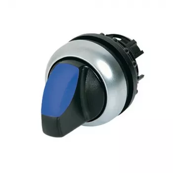 Eaton M22-WRLK-B φωτιζόμενος ενεργοποιητής διακόπτη επιλογής, περιστροφικό κουμπί, 2 θέσεων, διατηρούμενος, μαύρο