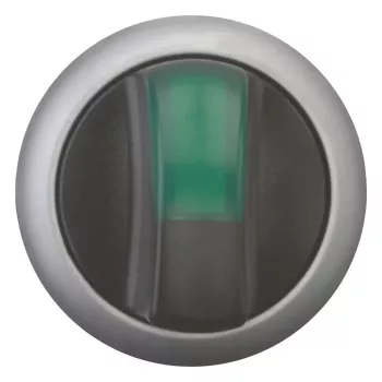 Eaton M22-WLK3-G διακόπτης επιλογής, 3 θέσεων, διατηρούμενος, πράσινος μοχλός, τιτάνιο πρόσοψη, 22,5 mm 216837