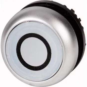 Eaton M22-DL-W-X0 ενεργοποιητής μπουτόν, λευκό κουμπί, μαύρος δακτύλιος, 22,5 mm, στιγμιαίο 216940