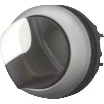 Eaton M22-WKV περιστροφικός διακόπτης, 2 θέσεων διατηρούμενος, μαύρο/γκρι, IP66, τοποθέτηση 22,5 mm 216874
