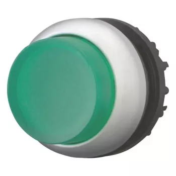 Eaton M22-DLH-G Μηχανισμός μπουτόν, επίπεδος, στιγμιαίος, πράσινο μπουτόν, τιτάνιο πρόσοψη χειρισμού, 22,5 mm 216969