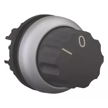 Eaton M22-W Μηχανισμός διακόπτη επιλογής, 3 θέσεων με ασφάλιση, μαύρος, πλαστικός μπροστινός δακτύλιος, τοποθέτηση 22,5 mm