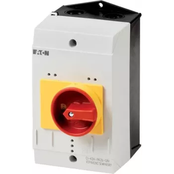 Eaton CI-K2 Κενό κουτί με διακόπτη έκτακτης ανάγκης, 160 x 100 x 130 mm, γκρι/κόκκινο/κίτρινο 219655