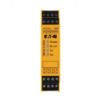 Eaton ESR5-NO-31-230VAC Ρελέ ασφαλείας, 230V AC, 3 επαφές ασφαλείας NO, 1 βοηθητική επαφή NC, ράγα DIN 119380