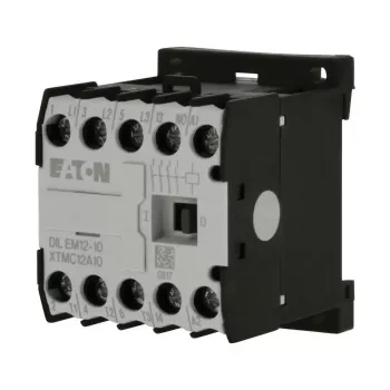 Eaton DILEM12-10 μίνι ρελέ, 3-πολικό, 12 A, πηνίο 230 V 50 Hz / 240 V 60 Hz, 1 βοηθητική επαφή NO, IP20, μαύρο/λευκό 127075