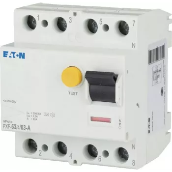 Eaton PXF-63/4/03-A διακόπτης προστασίας διαρροής (RCCB), 63 A, 4-πολικός, 300 mA, Τύπος A 236804
