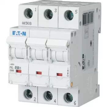 Eaton PXL-B50/3 διακόπτης προστασίας γραμμής (MCB) 3-πολικός 50A Τύπος B 10kA 236405