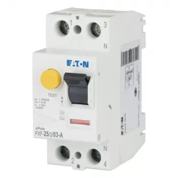 Eaton PXF-25/2/03-A διακόπτης προστασίας διαρροής (RCCB) 25 A 2-πολικός 30 mA Τύπος A 236746