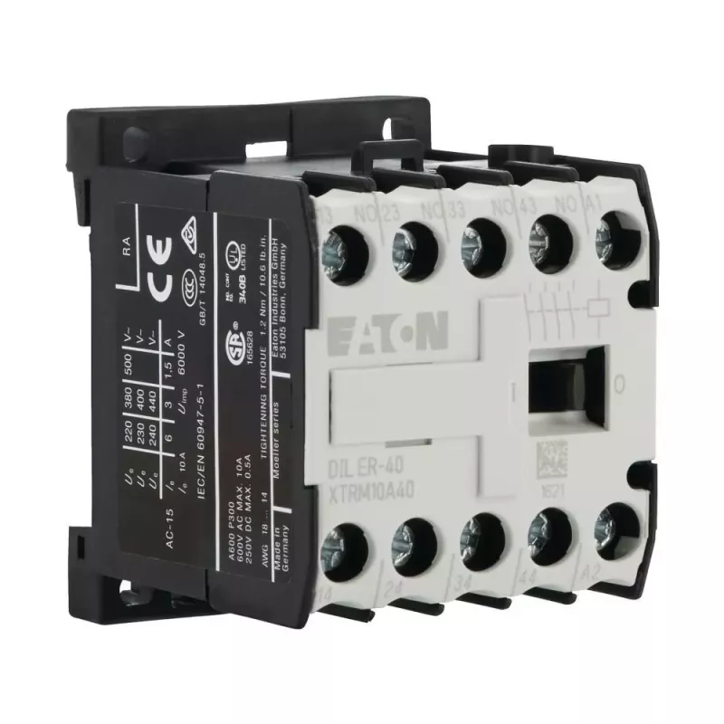 Eaton DILER-40 βοηθητικό ρελέ, 4 NO, πηνίο 230 V AC 052725