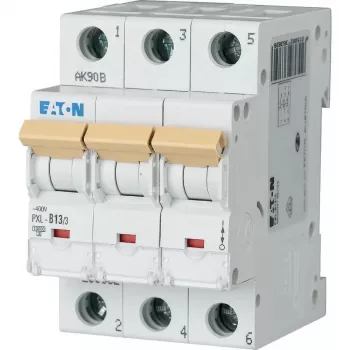 Eaton PXL-C13/3 13 A 3-πολικός διακόπτης προστασίας γραμμής (MCB) με χαρακτηριστική C 6 kA 236424