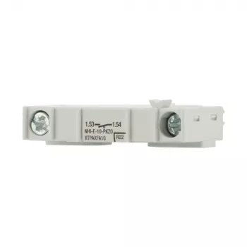 Eaton NHI-E-10-PKZ0 μπλοκ βοηθητικής επαφής, 1 NO, πλευρική τοποθέτηση, λευκό, για διακόπτες προστασίας κινητήρα PKZ0 082884