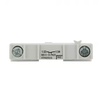 Eaton NHI-E-10-PKZ0 μπλοκ βοηθητικής επαφής, 1 NO, πλευρική τοποθέτηση, λευκό, για διακόπτες προστασίας κινητήρα PKZ0 082884