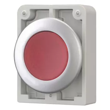 Eaton M30C-FDL-R επίπεδος στρογγυλός χρωμιωμένος κόκκινος μηχανισμός μπουτόν 182926