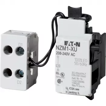 Eaton εκλυτήρας υποτάσης με πλευρικά τοποθετημένο μπλοκ ακροδεκτών για διακόπτες προστασίας γραμμής NZM1 (259442)