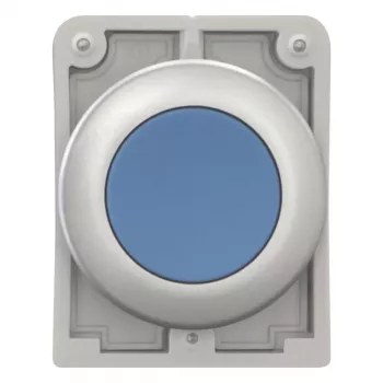 Eaton M30C-FDR-B RMQ-Titan επίπεδος στρογγυλός χρωμιωμένος μπλε μηχανισμός μπουτόν, 30,5 mm, στιγμιαίο 182947