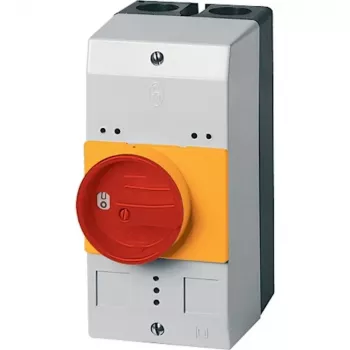 Eaton CI-PKZ0-GRM κενό κουτί με διακόπτη έκτακτης ανάγκης, IP65, 158 x 80 x 126 mm, κόκκινο/κίτρινο 260104