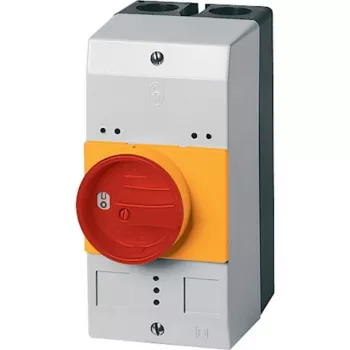 Eaton CI-PKZ0-GRM κενό κουτί με διακόπτη έκτακτης ανάγκης, IP65, 158 x 80 x 126 mm, κόκκινο/κίτρινο 260104
