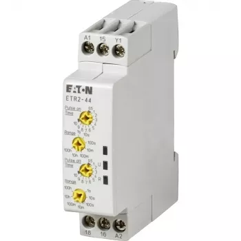 Eaton ETR2-44 πολυλειτουργικό χρονικό ρελέ, 7 λειτουργίες, 0,05 s–100 h, 24–240 V AC/DC, 2 CO 262730