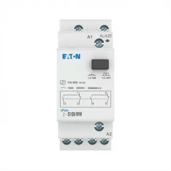 Eaton Z-S109/WW διακόπτης παλμού, ράγα DIN, 2 εναλλασσόμενες, 16 A, 230 V AC πηνίο 265314