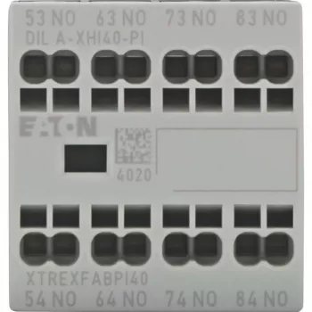 Eaton DILA-XHI40-PI Μπλοκ βοηθητικής επαφής, 4 κλειστές επαφές, μπροστινή τοποθέτηση, ακροδέκτες Push-in 199317