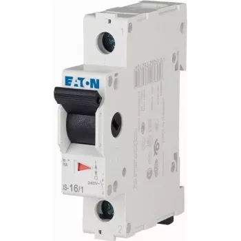Eaton IS-16/1 Διακόπτης απομόνωσης, 1-πολικός, 16 A, 230/400 V AC, τοποθέτηση σε ράγα DIN 276254