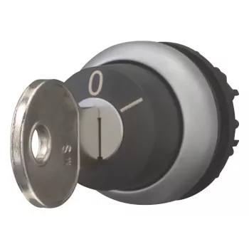 Eaton M22-WRS-MS10 Διακόπτης επιλογής με κλειδί, 2 θέσεων, Μαύρο/Τιτάνιο, 22,5 mm 111775