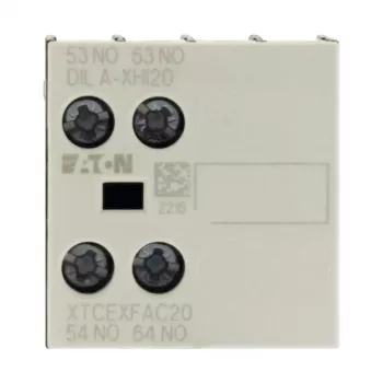Eaton DILA-XHI20 Μπλοκ βοηθητικής επαφής, πλάτος 45 mm, Μαύρο/Λευκό, -25 έως 60 °C 276422