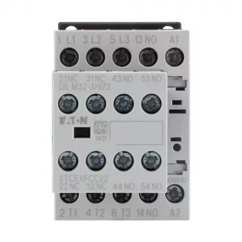 Eaton DILM9-32 επαφέας ισχύος, 3-πολικός, 9 A, πηνίο 230 V AC, 1 NO βοηθητική επαφή, IP20 276795