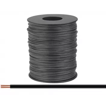 Donau Elektronik 114-11-100 καλώδιο 2 x 0,08 mm² μαύρο 100 m