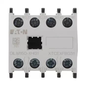 Eaton DILM150-XHI31 μπλοκ βοηθητικών επαφών, 3NO+1NC, μπροστινή τοποθέτηση, βιδωτοί ακροδέκτες 277949