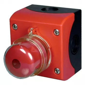 Eaton M22-SOL-PVLPL11-2 διακόπτης πυροσβεστικού PV, 1NO 1NC, κόκκινη μανιτάρι κεφαλή, 2πολικός, 1000V DC, 25A, τοποθέτηση σε πίνακα 152627