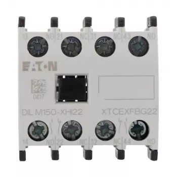 Eaton DILM150-XHI22 μπλοκ βοηθητικών επαφών, 2NO+2NC, μπροστινή τοποθέτηση, βιδωτοί ακροδέκτες 277950