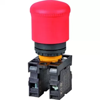 Eaton M22-PV/K11 μπουτόν, 1 NO + 1 NC, επίπεδος μηχανισμός, μαύρο, τοποθέτηση 22,5 mm, βιδωτοί ακροδέκτες 216516-RD