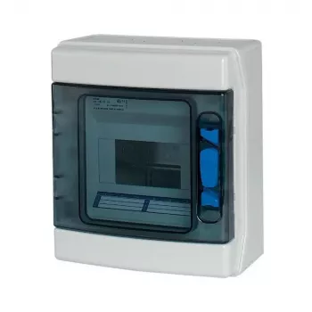 Eaton 174222 IKA-1/6-ST μικρός πίνακας επιτοίχιας τοποθέτησης, 1 σειρά, 6 μονάδες, λευκό