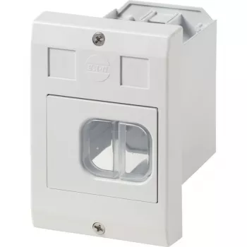 Eaton E-PKZ01-G Κενό κουτί με περιστροφικό διακόπτη και στυπιοθλίπτες μεμβράνης, Γκρι 281634