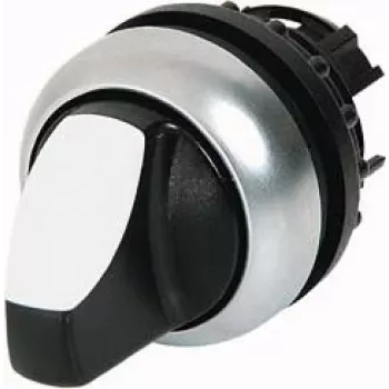 Eaton M22-WLK-W Διακόπτης επιλογής με κλειδί, 2 θέσεων με ασφάλιση, τοποθέτηση 22,5 mm, δακτύλιος τιτανίου, μαύρο κλειδί