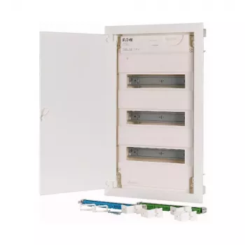 Eaton KLV-36UPP-F Κουτί διανομής χωνευτό, 36 μονάδες, 3 σειρές, διαφανής φιμέ πόρτα, Λευκό 178802